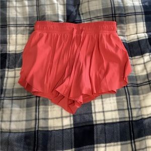 Flowy athletic skirt with built in shorts and built in phone pocket